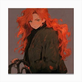 Red Haired Girl Canvas Print