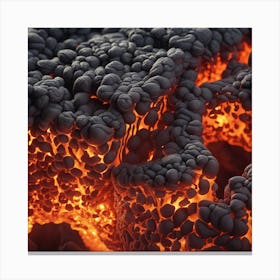 Lava texture 15 Canvas Print