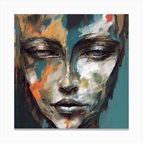Abstract Face Two Art Print 3 Canvas Print