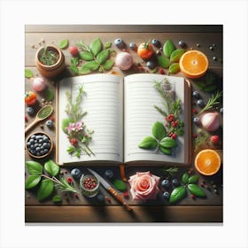 Open Book Canvas Print