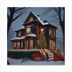 Christmas House 45 Canvas Print