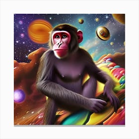 The Monkey (Three) Canvas Print