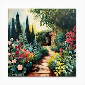Into The Garden (3) Canvas Print