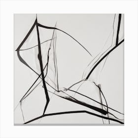 'Black Lines' Canvas Print