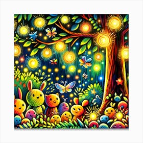 Super Kids Creativity:Night In The Forest Canvas Print