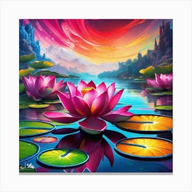 Lotus Flower 39 Canvas Print