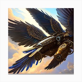 Steampunk Bird Canvas Print