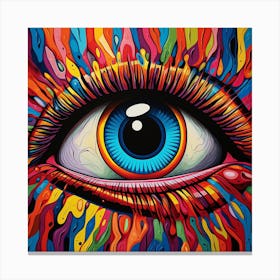 Eye Of The Rainbow Canvas Print