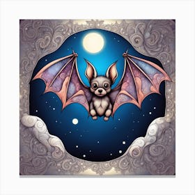 Steampunk bat Canvas Print