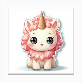 Cute Unicorn 886 Canvas Print