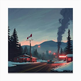 Winter Scene Canvas Print