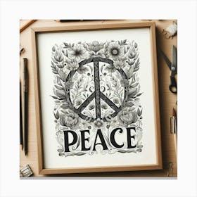 Peace Print Canvas Print