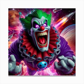 Joker In Space Canvas Print