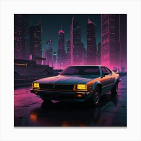 Neon City 13 Canvas Print