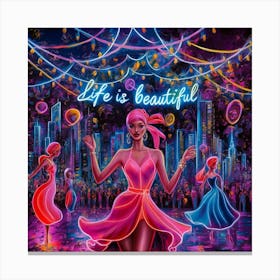 A Mesmerizing Neon Art Illustration That Captures Jfnh41bqsuwde Leq6yylq Cfitpix Tb 8cooujzdvja Canvas Print