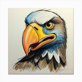 Eagle Head 1 Canvas Print