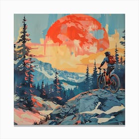 Mountain Biker 4 Canvas Print