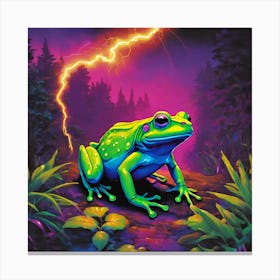 Lightning Frog Canvas Print