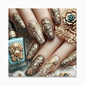 Nail Art 3 Canvas Print