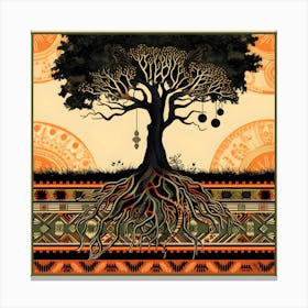 Tree With Deep Roots Is A Strong Tree Black History Canvas Print