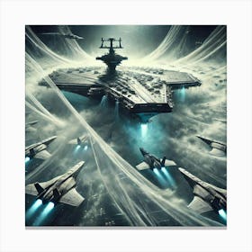 Tempest Class Carrier Mist Screens Canvas Print