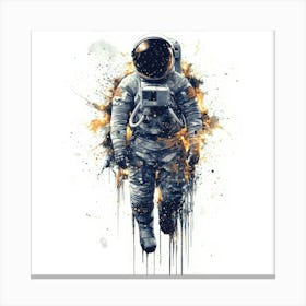 Astronaut In Space.Generated AI. Wall Art Print Canvas Print