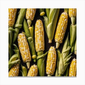 Sweetcorn As A Frame Mysterious Canvas Print