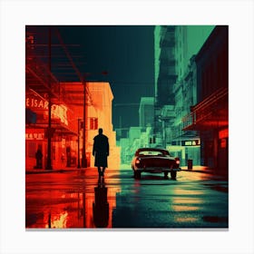 Man On The Street Canvas Print