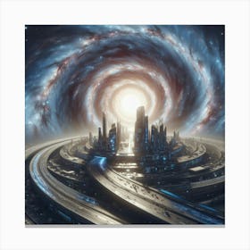 Space City Canvas Print