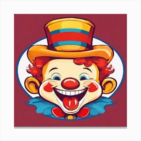 Clown'S Face Canvas Print