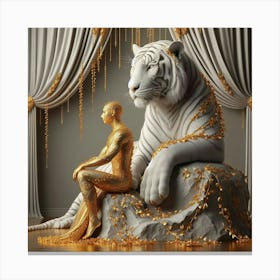 Golden Tiger Canvas Print