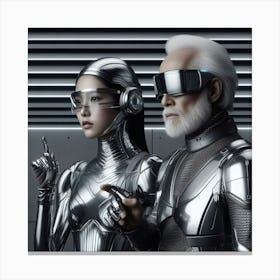 Futuristic Couple 11 Canvas Print