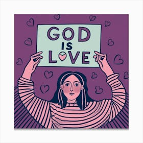 God Is Love 4 Canvas Print