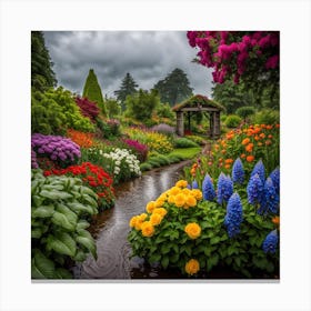 Scotland Garden Canvas Print