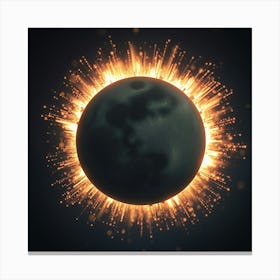 Solar Eclipse Canvas Print