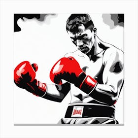 Boxer Painting Canvas Print