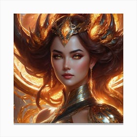 Goddess Of Fire fyhs Canvas Print