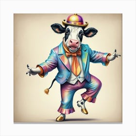 Clown Cow 3 Canvas Print