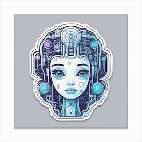 Robot Girl 5 Canvas Print