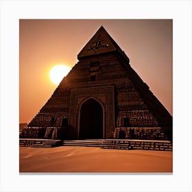 Gothic Ancient Egyptian 3 Pyramids During Sunset 8k Resolution Gothic Style Expressionism Masterpiece Monochromatic Tetredic Ornate Colors Unreal Engine 5 Cinema 255b7cd0 Bfdd 47a1 9bdd 8d6aaaadc006 Canvas Print