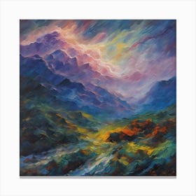 Mountain storm Canvas Print