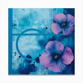 Purple flowers Canvas Print