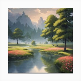 Landscape Painting 41 Canvas Print