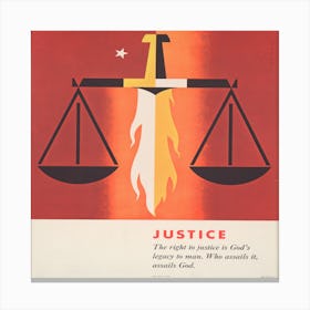 Justice (1957) Canvas Print