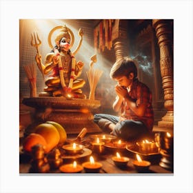 Hindu Lord Hanuman ji Canvas Print