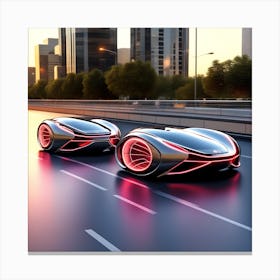 Futuristic Car S (1) Canvas Print