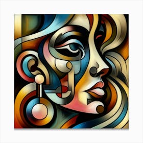 Abstract portrait 7 Canvas Print