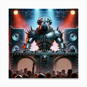 Dj Bulldog Canvas Print