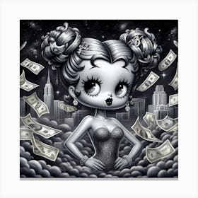 Money Girl 5 Canvas Print