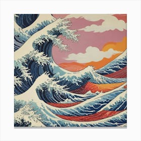 Great Wave Off Kanagawa 24 Canvas Print